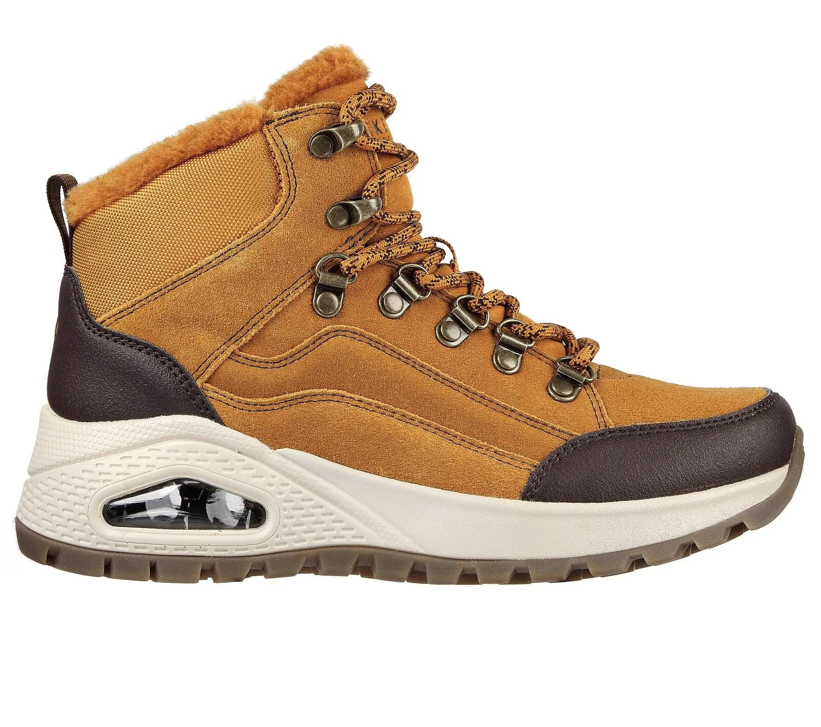 Women's Skechers Uno Rugged Winter Feels Boot Tan