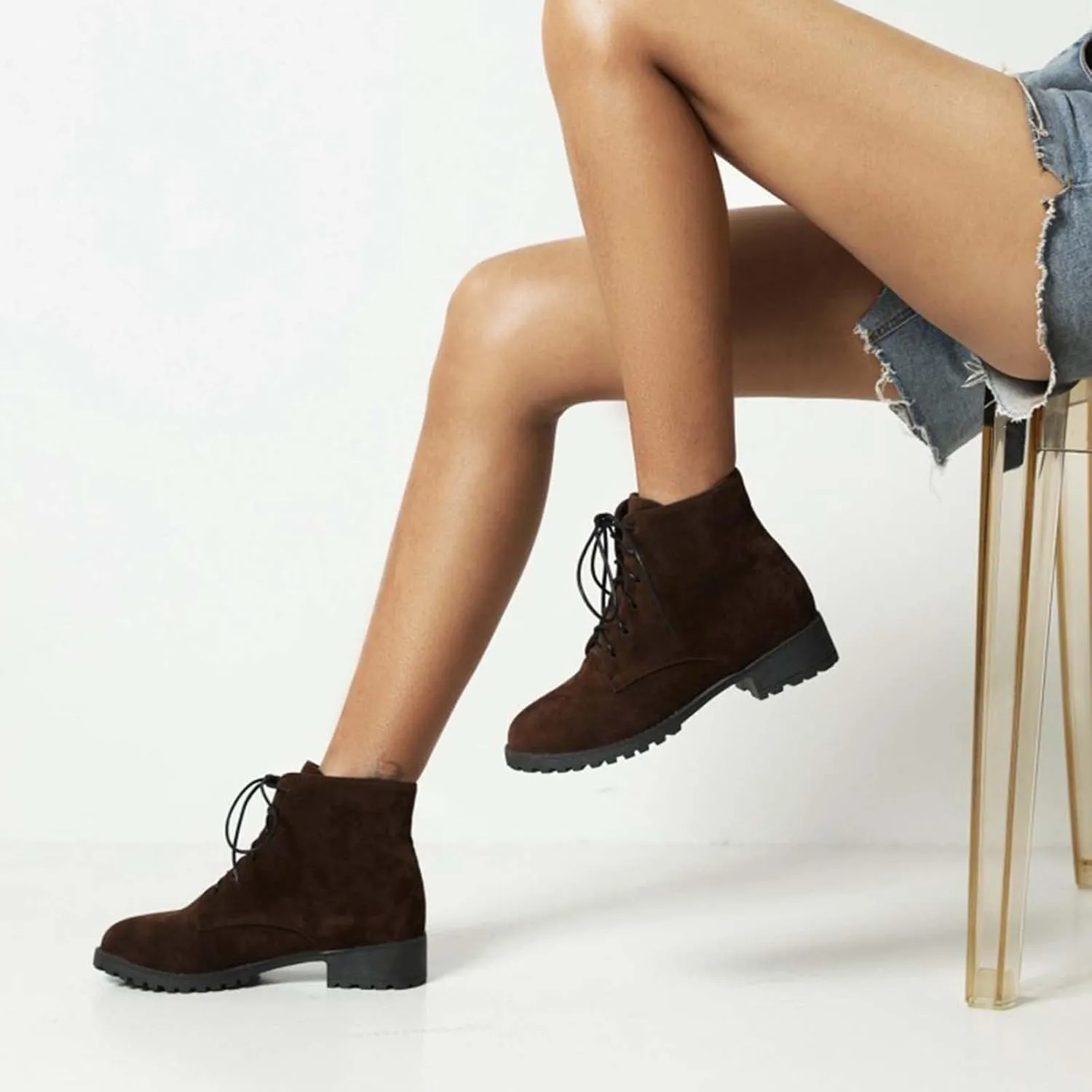 Womens Winter Boots Ankle Womens Booties Black Brown Boots for Women Pointed Toe Bootie for Women Comfy Soft Cover Heel Pointed Toe Mid Heel Slip On