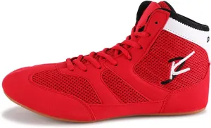 YIGATE Mens Wrestling Sneakers, Lightweight Boxing Shoes Comfort Casual Squat Athletic Shoes Breathable Weightlifting Shoes for Women Youth Boys and Girls