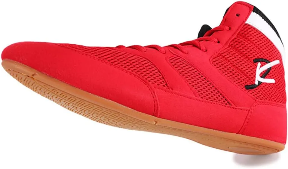 YIGATE Mens Wrestling Sneakers, Lightweight Boxing Shoes Comfort Casual Squat Athletic Shoes Breathable Weightlifting Shoes for Women Youth Boys and Girls