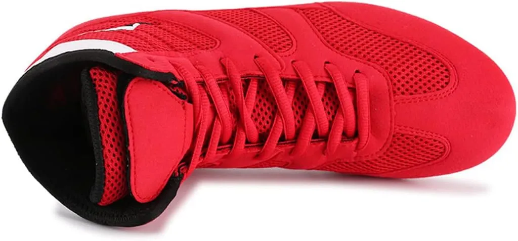 YIGATE Mens Wrestling Sneakers, Lightweight Boxing Shoes Comfort Casual Squat Athletic Shoes Breathable Weightlifting Shoes for Women Youth Boys and Girls