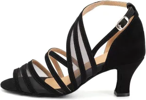 YKXLM Women's Professional Latin Dance Shoes Salsa Ballroom Wedding Dancing Shoes Model 027