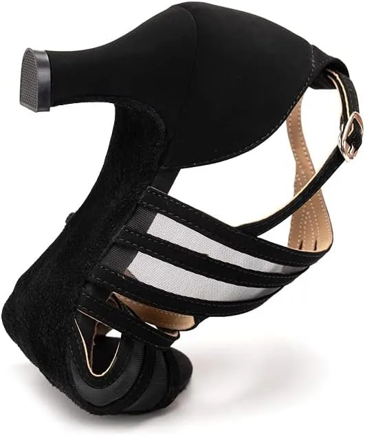 YKXLM Women's Professional Latin Dance Shoes Salsa Ballroom Wedding Dancing Shoes Model 027