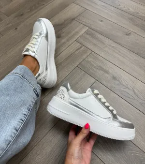 Zanni & Co Abula One Trainer With Diamanté Detail - Crystal Diamonds (Z35)